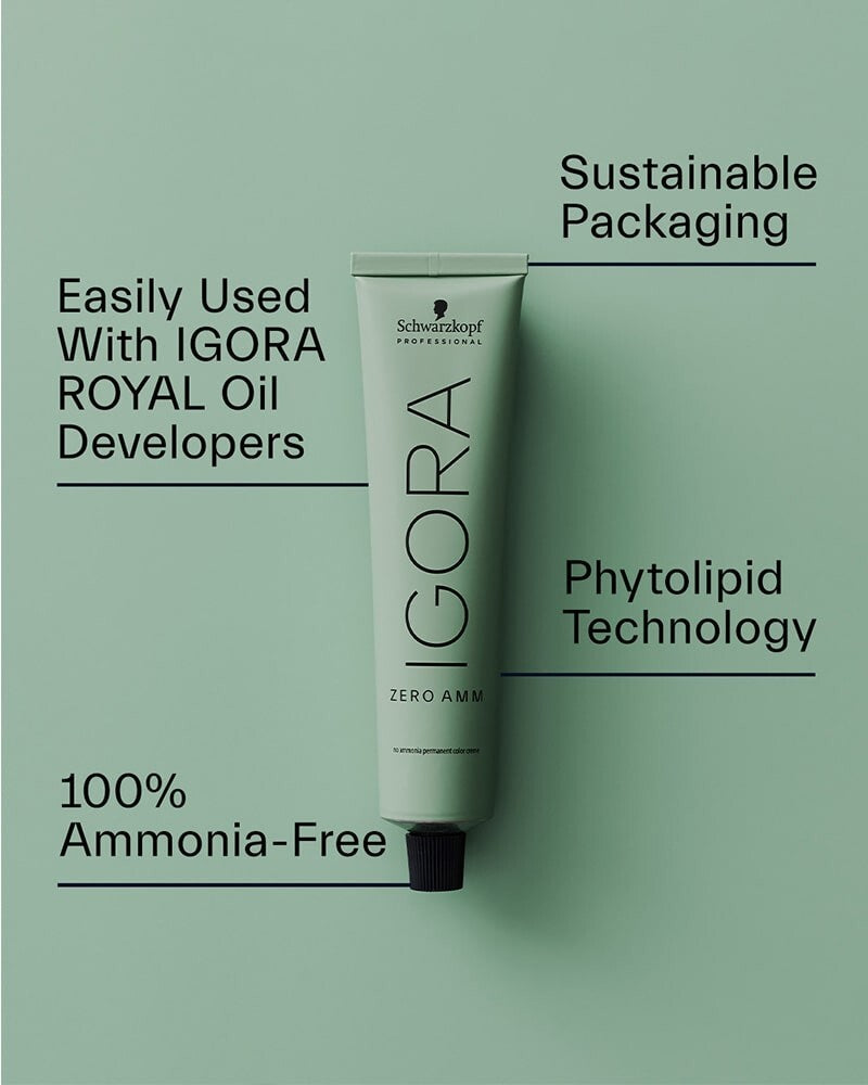 Schwarzkopf Igora Zero Ammonia Hair Color 5-0 Light Brown 2.1 oz