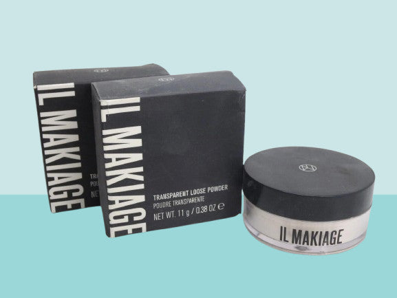 Clear Loose Face Powder - Translucent Makeup Powder 0.38 oz (Boxed, Pack of 2)