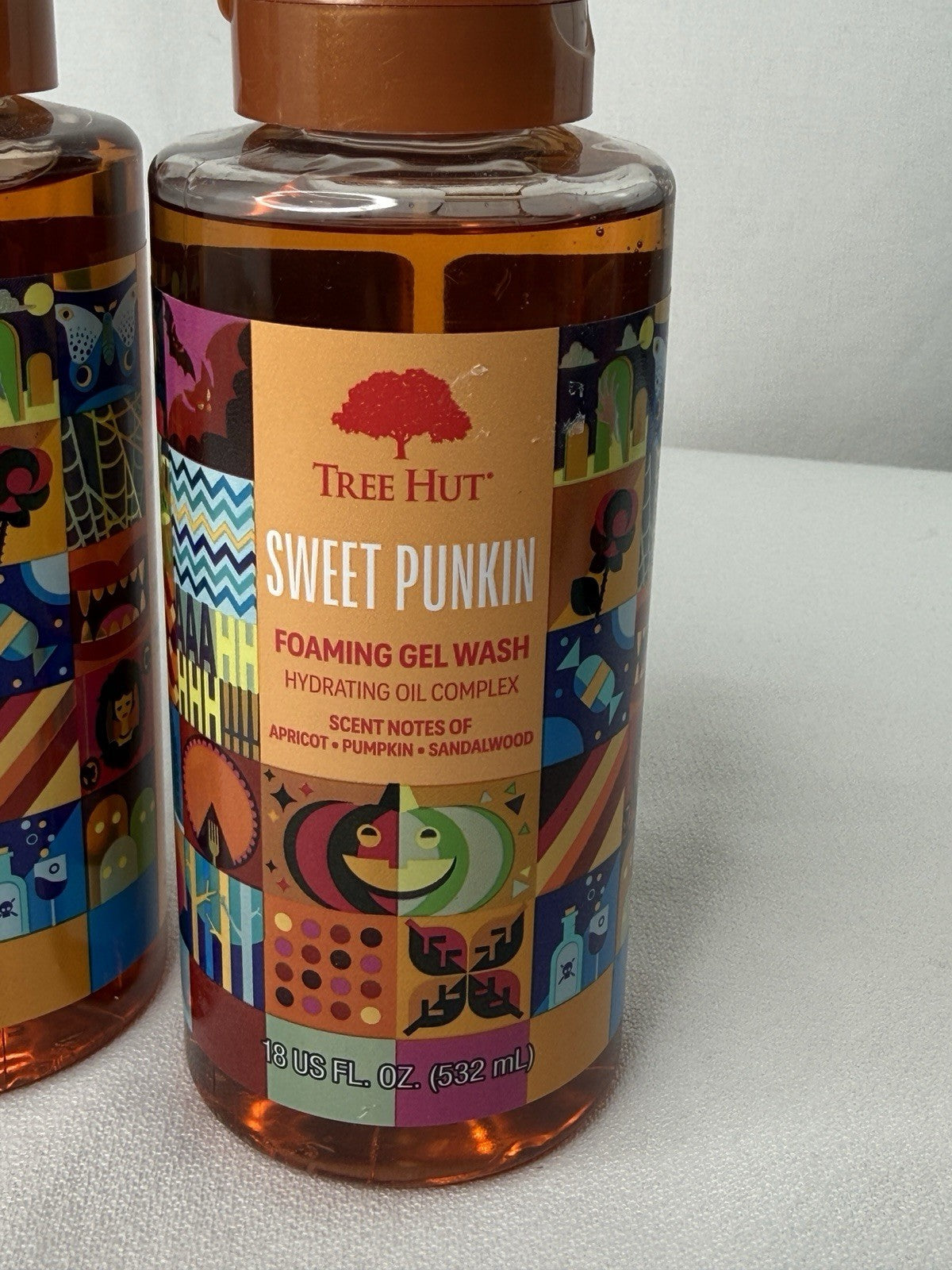 2 PC Tree Hut Sweet Punkin Foaming Gel Wash 18 Oz Ea. New & Sealed