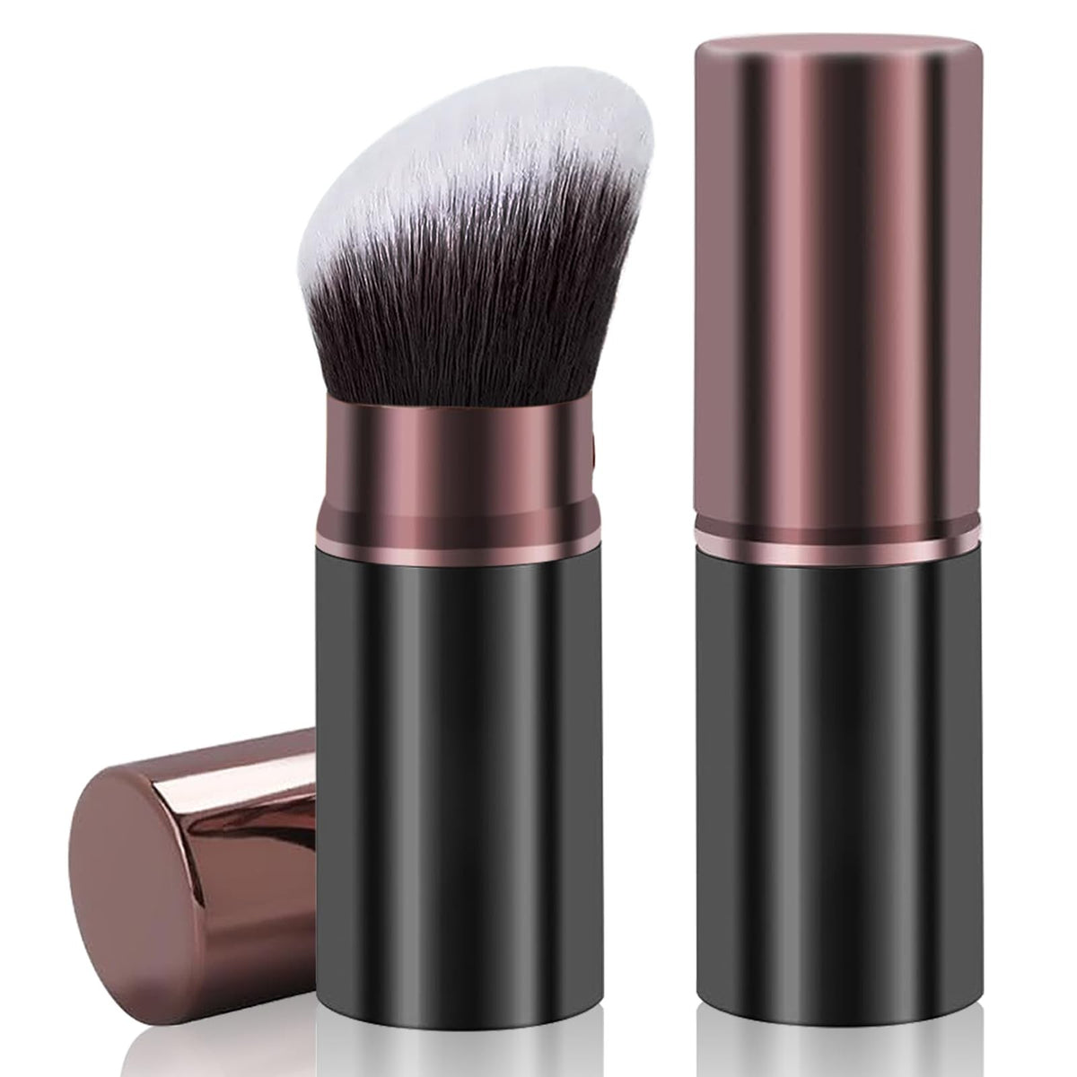 Retractable Kabuki Makeup Brush for Foundation & Face Blending