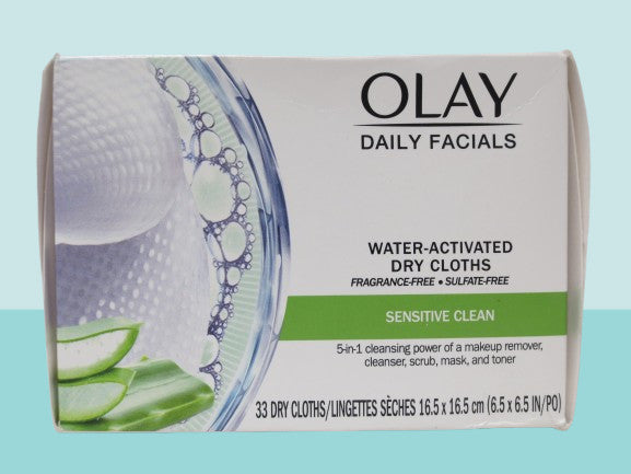 Sensitive Water-Activated Dry Facial Cloths - Daily Cleanser Pads