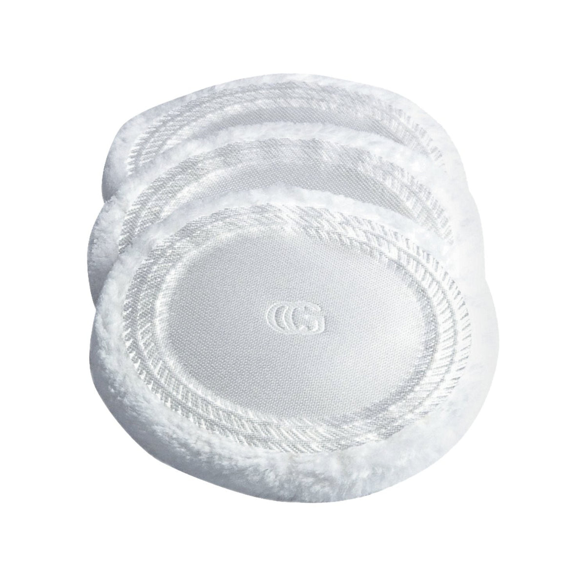Makeup Powder Puffs - 3 White Cosmetic Applicators