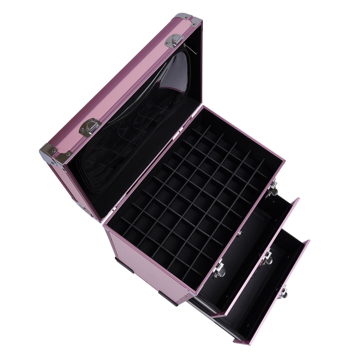 Professional Rolling Makeup Case with Multi-Layer Storage Trolley