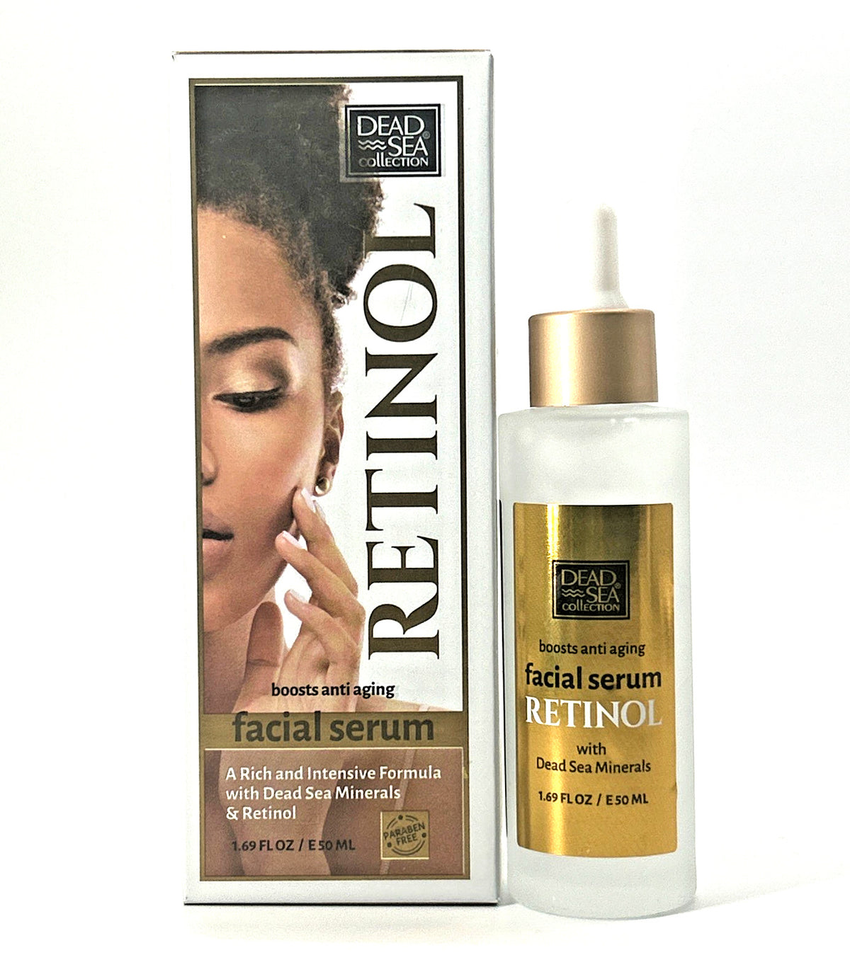 Retinol Facial Serum with Dead Sea Minerals for Anti-Aging & Firming 1.69 oz