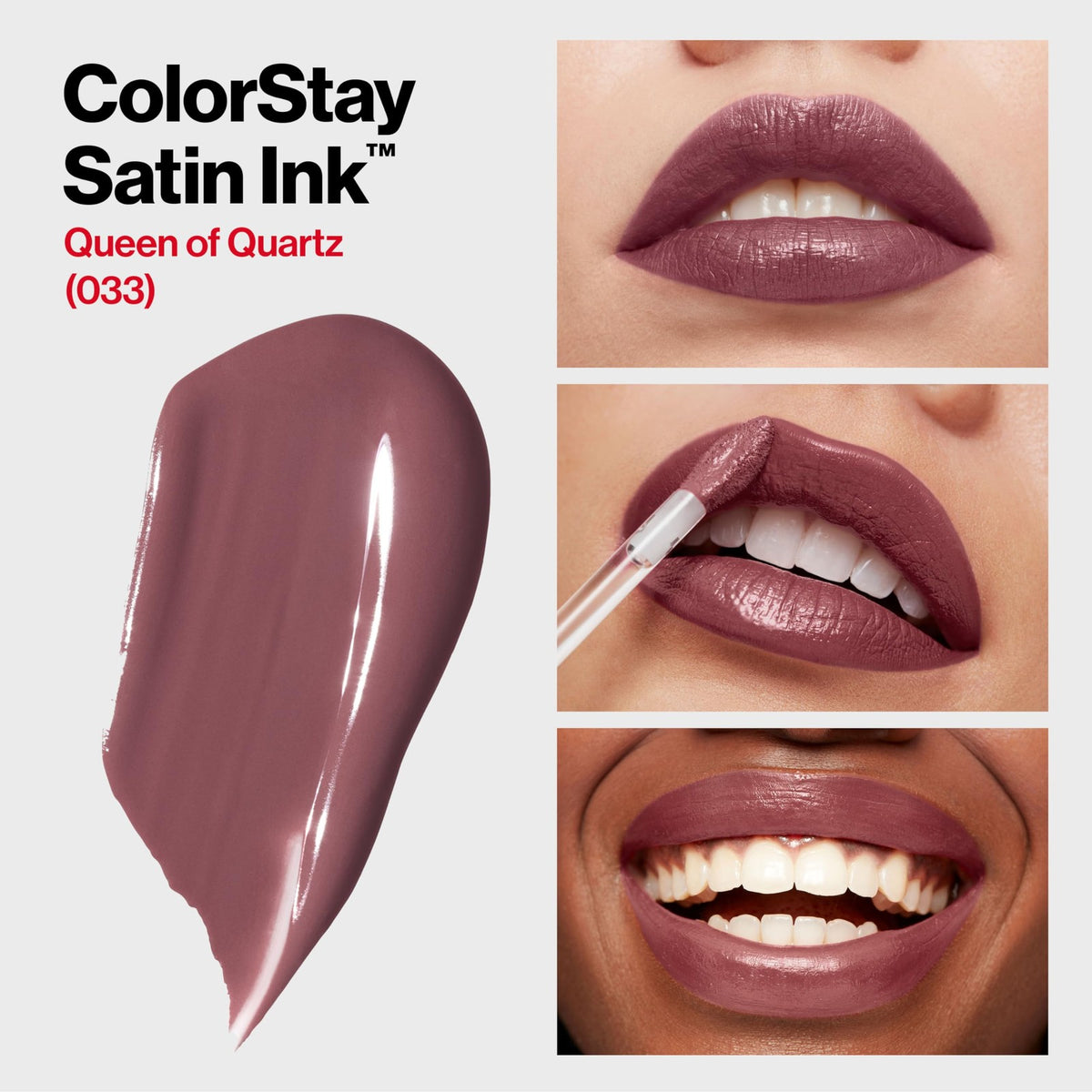 Revlon ColorStay Satin Ink Liquid Lipstick 033 Queen of Quartz - Longwear Lip Color