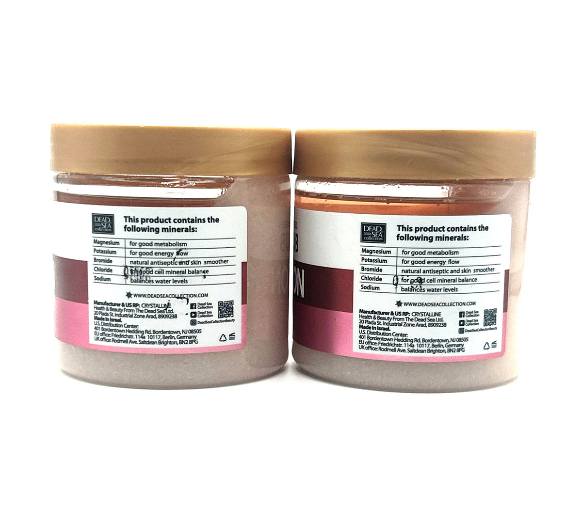 Dead Sea Collection Watermelon Exfoliating Mineral Salt Scrub, 2-Pack