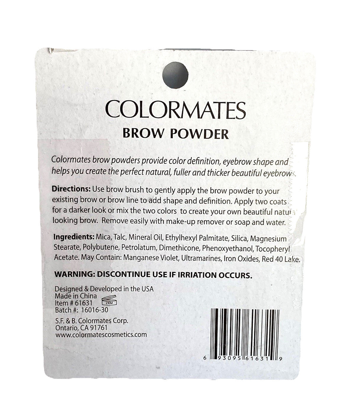 Brow Powder Duo - Grey & Soft Black with Angled Brush for Eyebrow Makeup