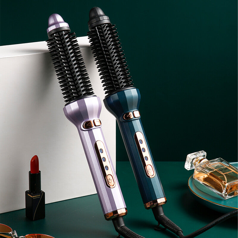 Electric Automatic Rotating Hair Straightener Curler Brush Heat Styling Comb