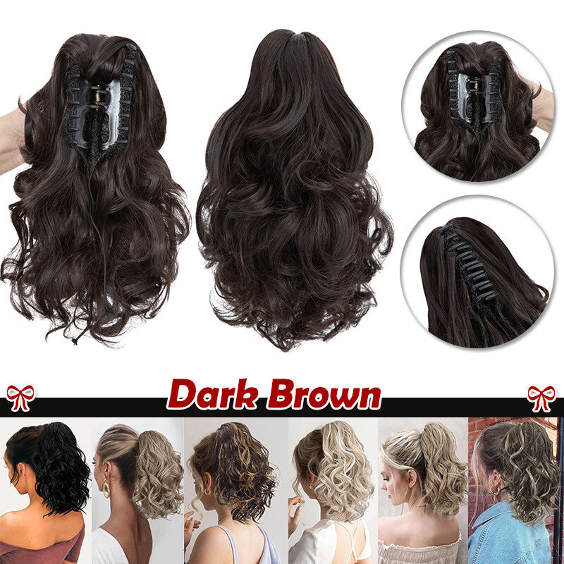 Claw On Ponytail Hair Extension - Human Hair Clip-In Style & Length Options