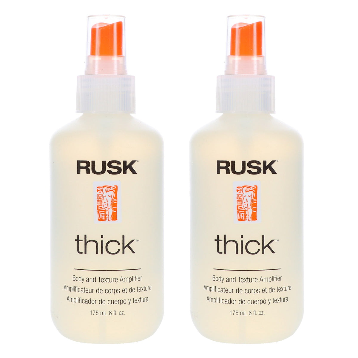 Rusk Thick Body & Texture Amplifier 6 oz Pack for Fine Hair Volumizing