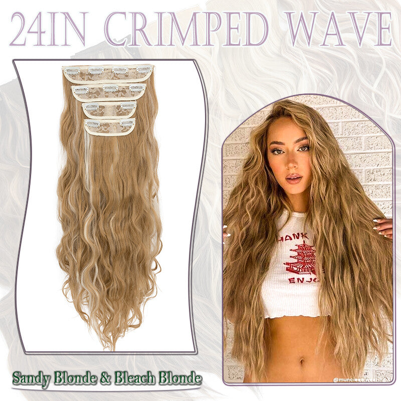 Double Weft Clip-In Human Hair Extensions Full Head - Multiple Colors & Lengths