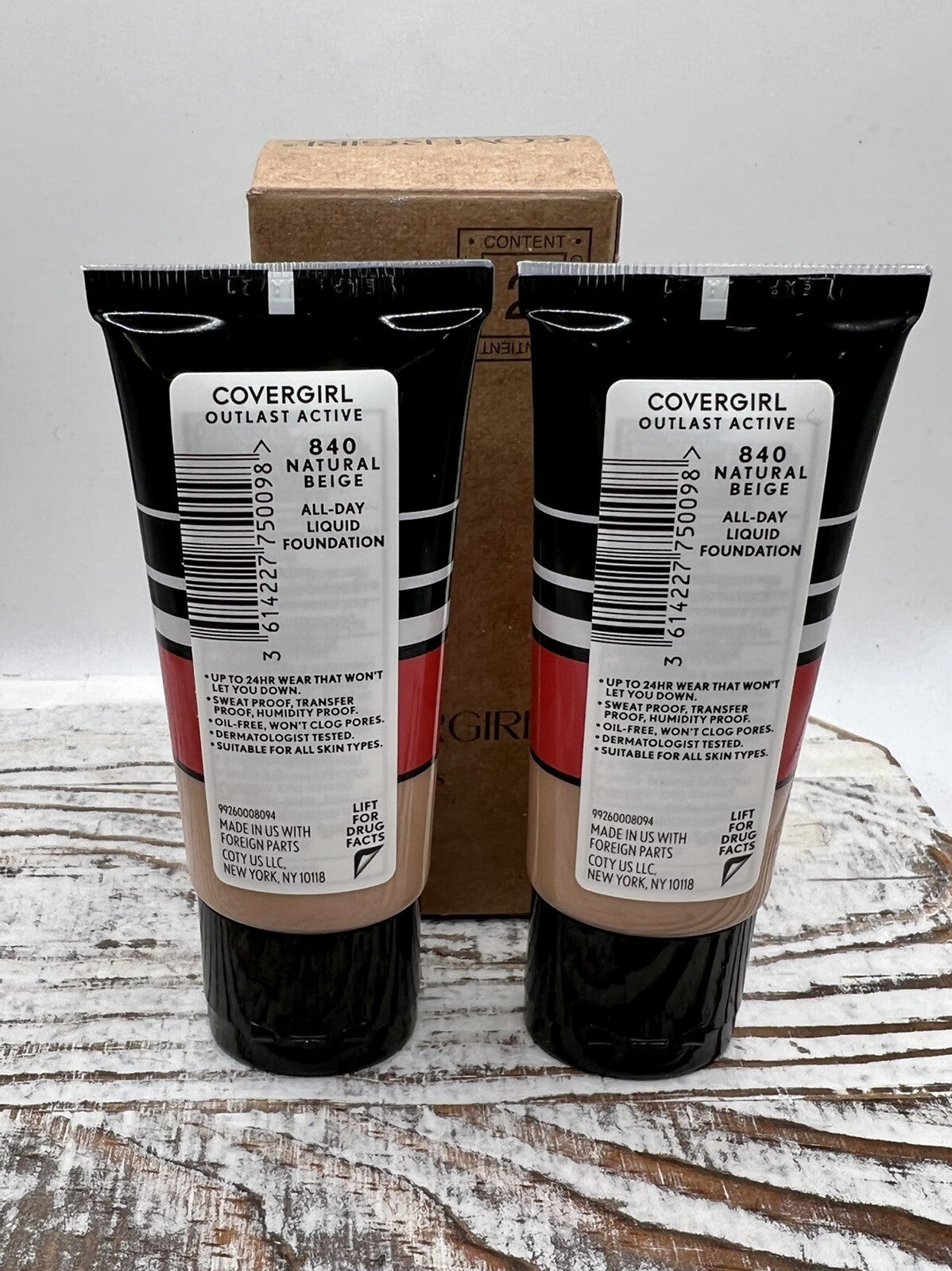 Covergirl Outlast Active 24HR Foundation - Natural Beige 1oz