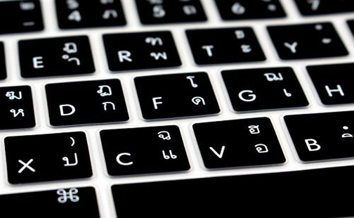 HRH Silicone Keyboard Cover for MacBook Pro with Touch Bar 13/15 Inch - Waterproof, Washable, Thai Layout