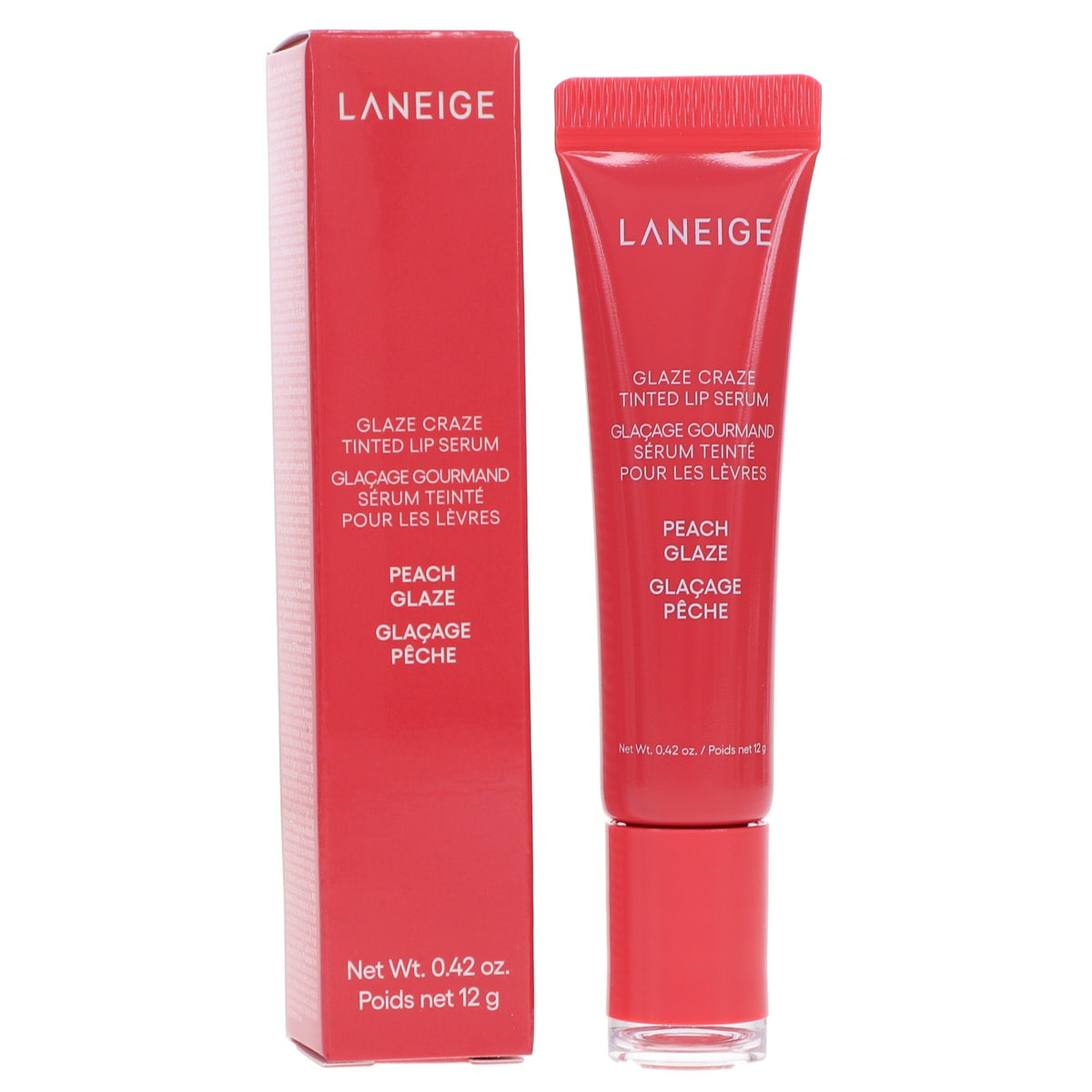 Lip Serum Peach Glaze - Hydrating Lip Gloss with Sun-Kissed Shine