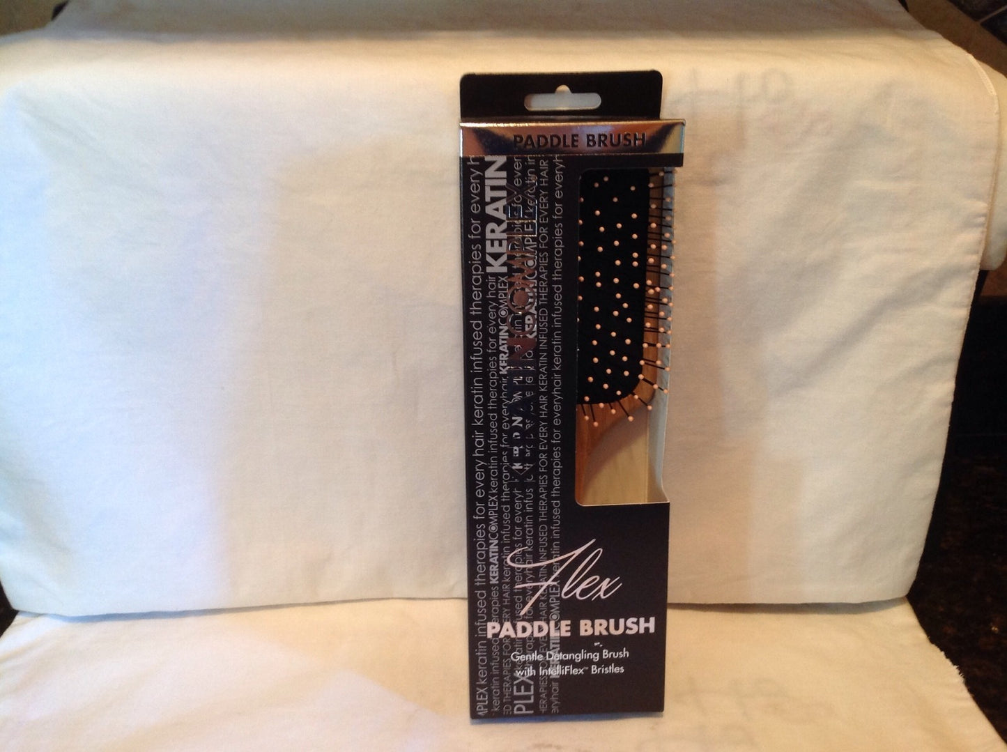Keratin Complex Detangling Paddle Hairbrush - Gentle Styling Tool
