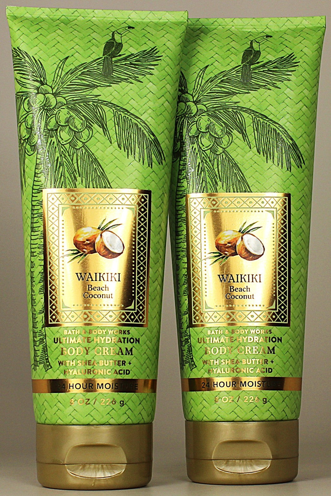 Waikiki Beach Coconut Body Cream Lotion 8oz - 2 Pack