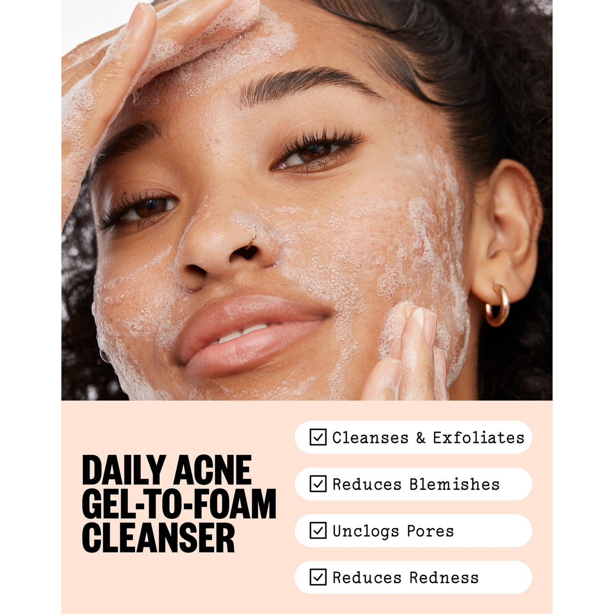 Acne Gel Cleanser with Salicylic Acid for Breakouts and Blemishes - Gentle Daily Face & Body Wash