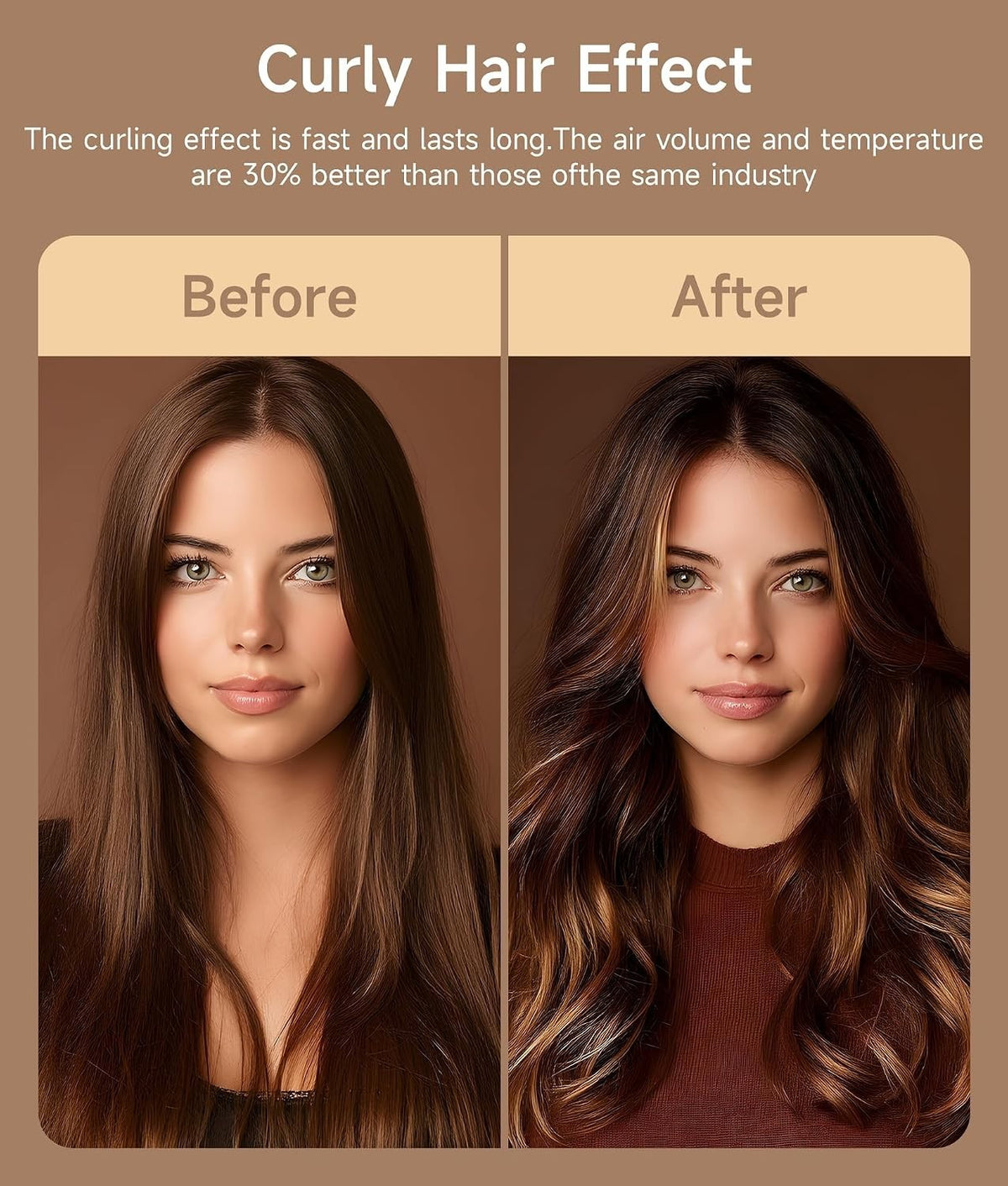 Leohaya All-in-1 Ionic High Speed Dryer Brush & Auto-Wrap Curlers