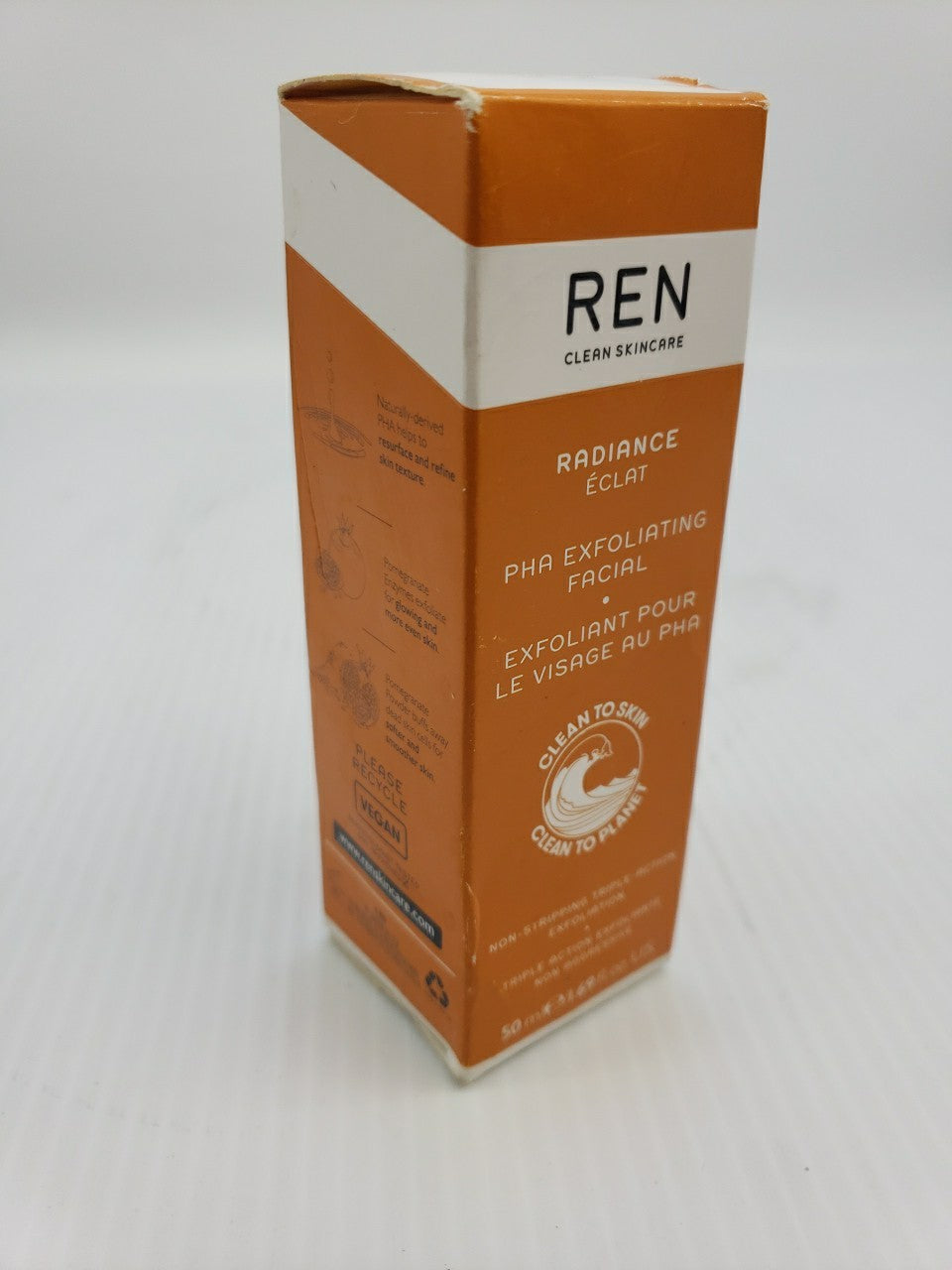 REN Radiance PHA Exfoliating Facial, 1.69 fl. oz. (50 mL) New In Box