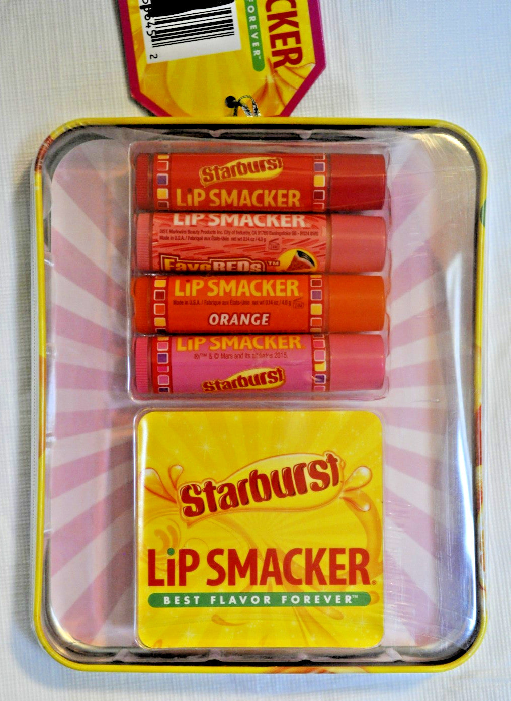 Lip Smacker Starburst Lip Balm Set - 4 Flavors in Tin