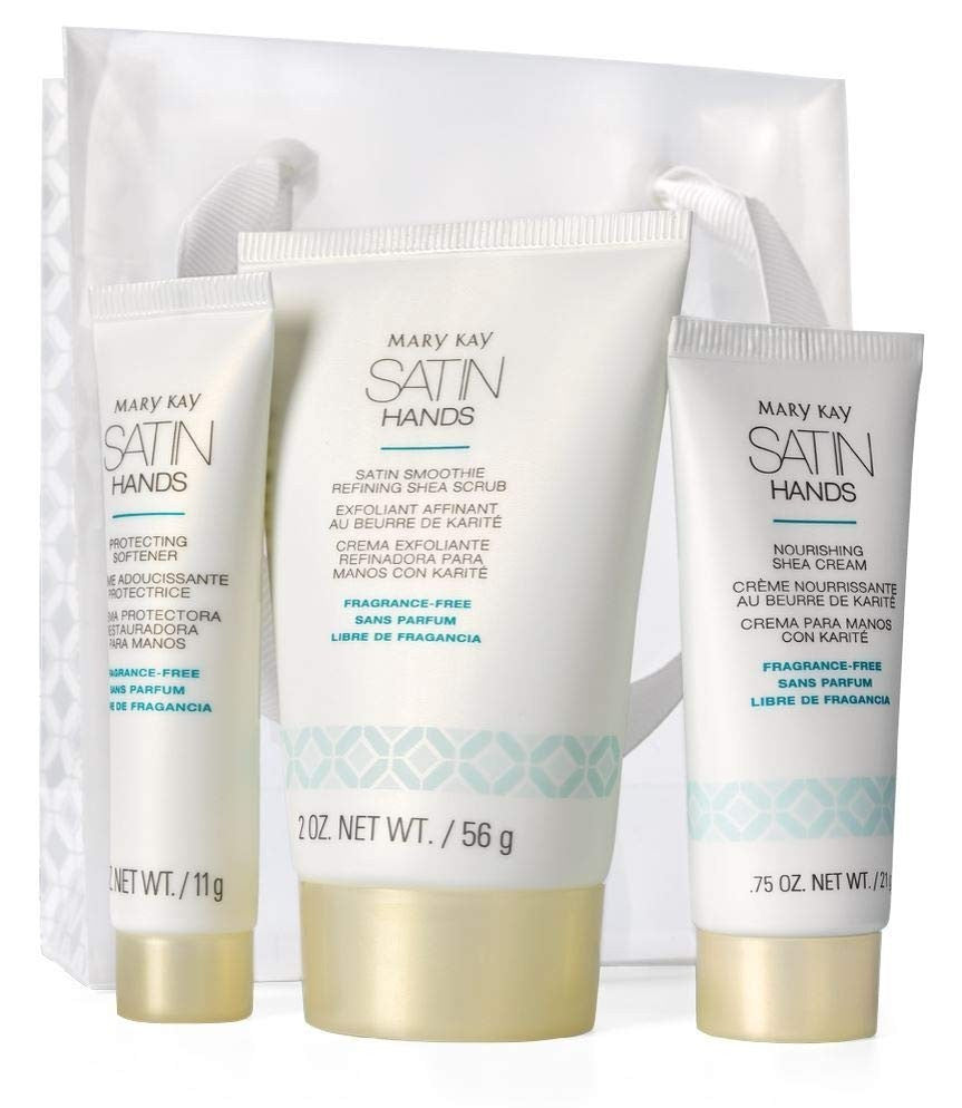 Fragrance-Free Satin Hands Travel Set with Gift Bag - Moisturizing Hand Care
