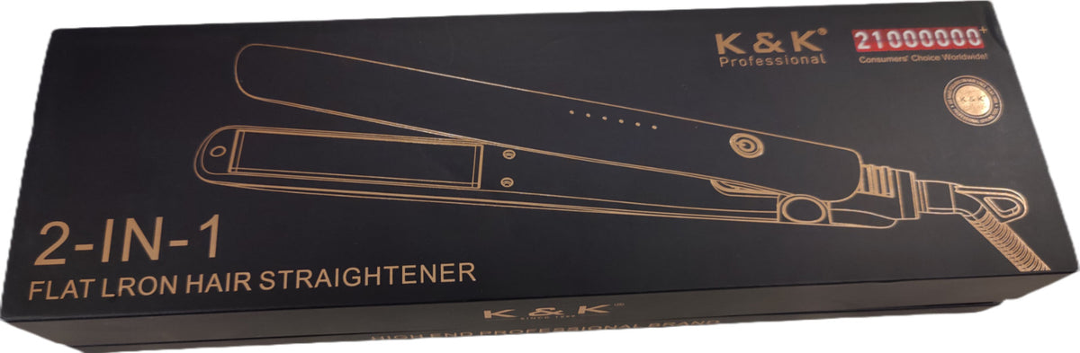 Ceramic Flat Iron for Hair 1 Inch Floating Plates LCD Display 450°F