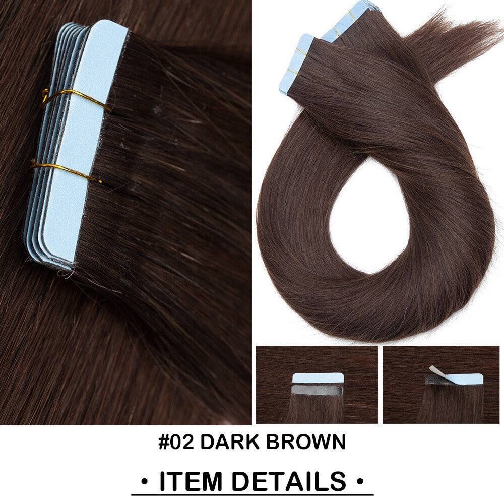 Remy Human Hair Tape-In Extensions Full Head 200g - Multiple Colors & Lengths
