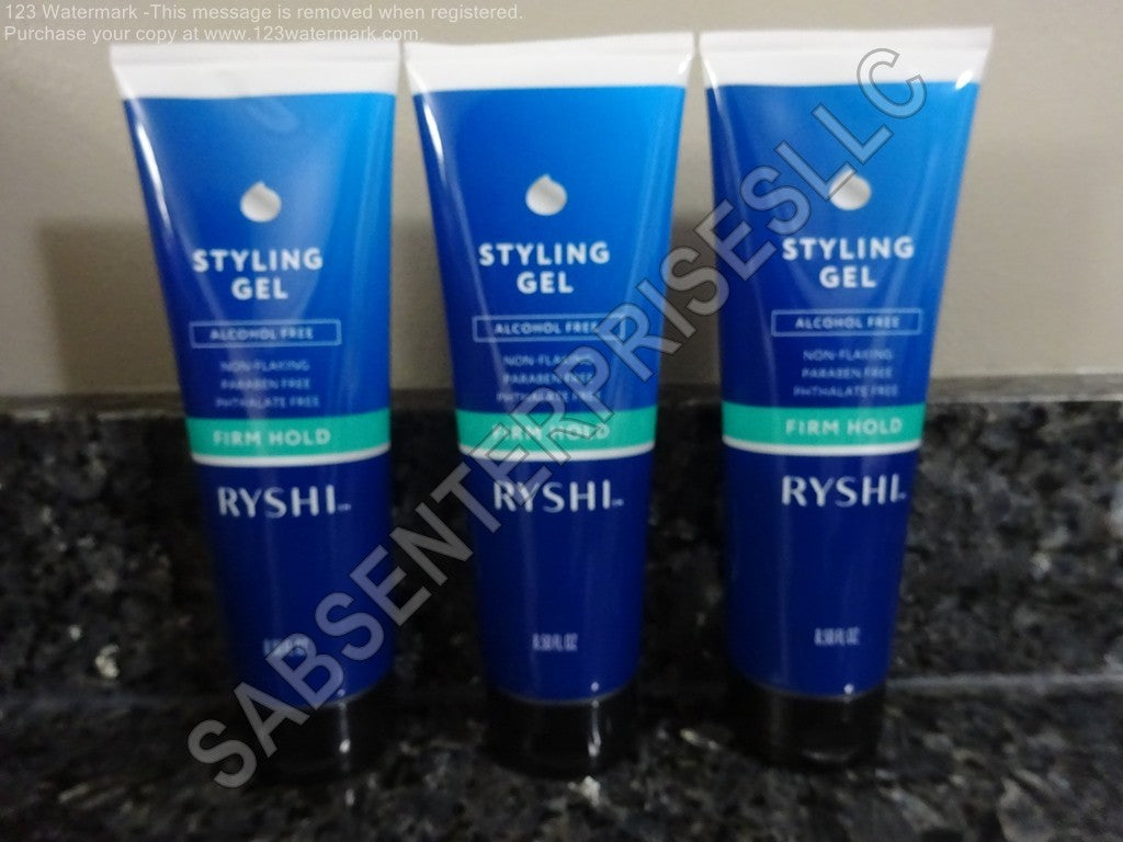 3 Pack Firm Hold Hair Styling Gels - Alcohol-Free, 8.5 Fl oz Each