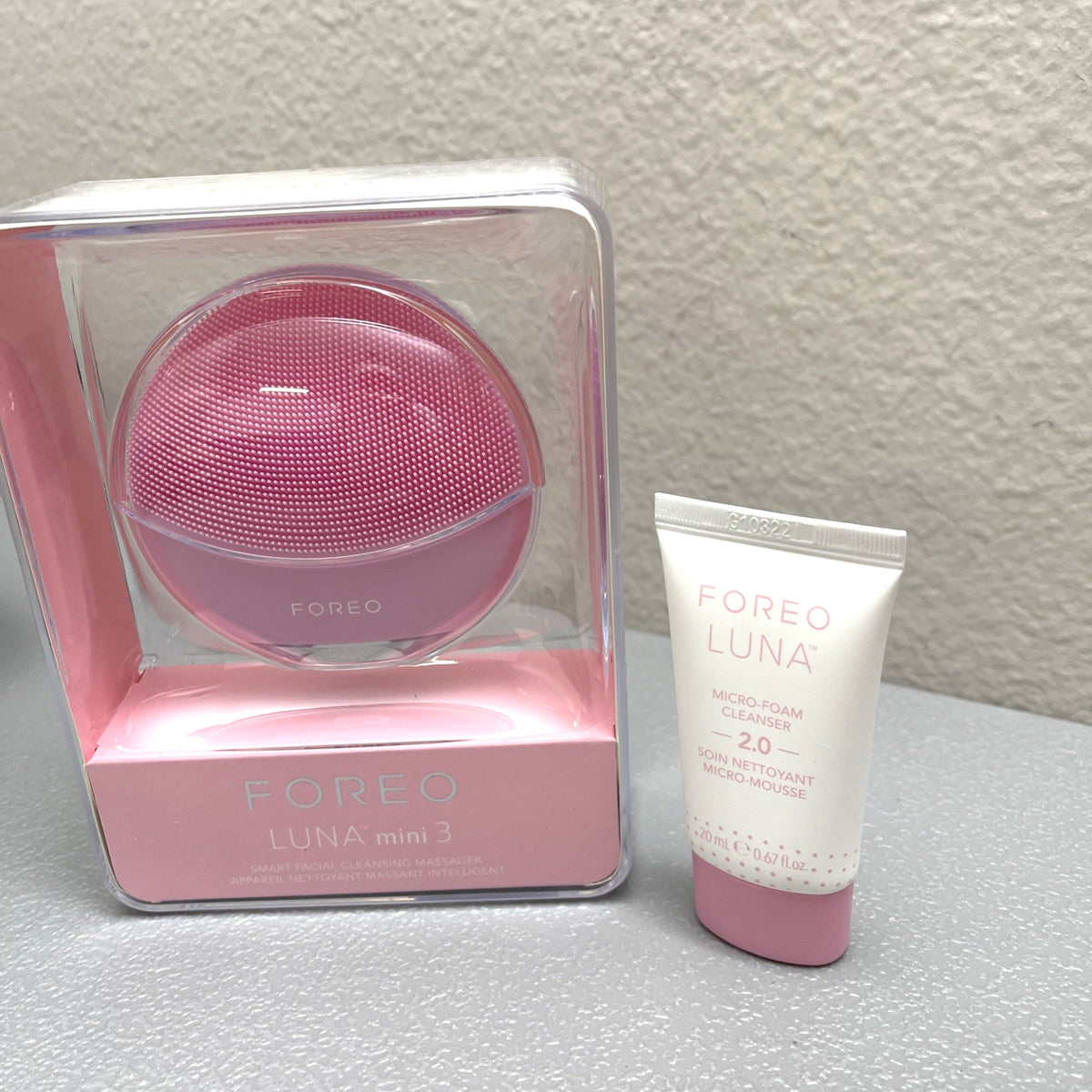 Facial Cleansing Brush for Deep Pore Cleansing - Mini Luna 3 Pearl Pink