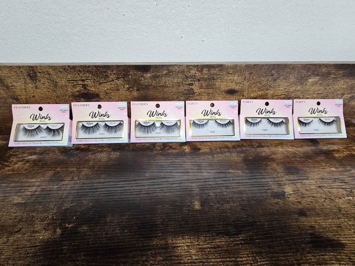 Assorted Eyelash Kit - 6 Pairs of False Lashes for Makeup & Beauty