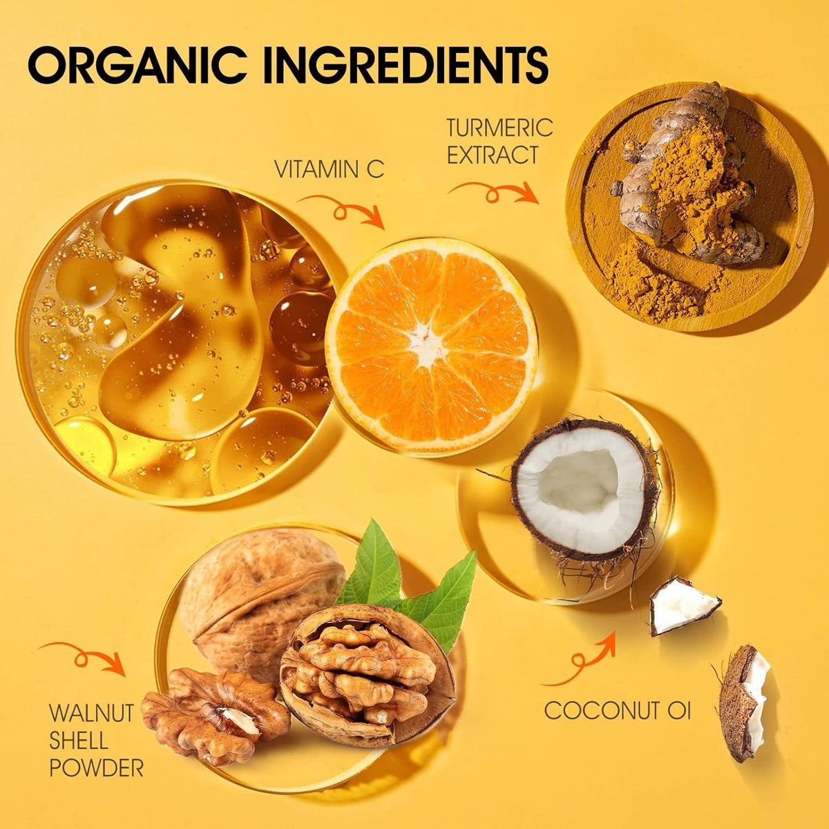 Turmeric Body Scrub Exfoliating Coconut Oil Vitamin C Skin