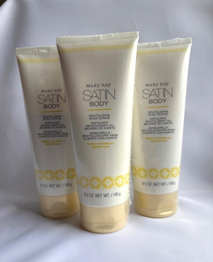 Mary Kay Satin Body REVITALIZING SHEA SCRUB Fresh Waterlily SEALED