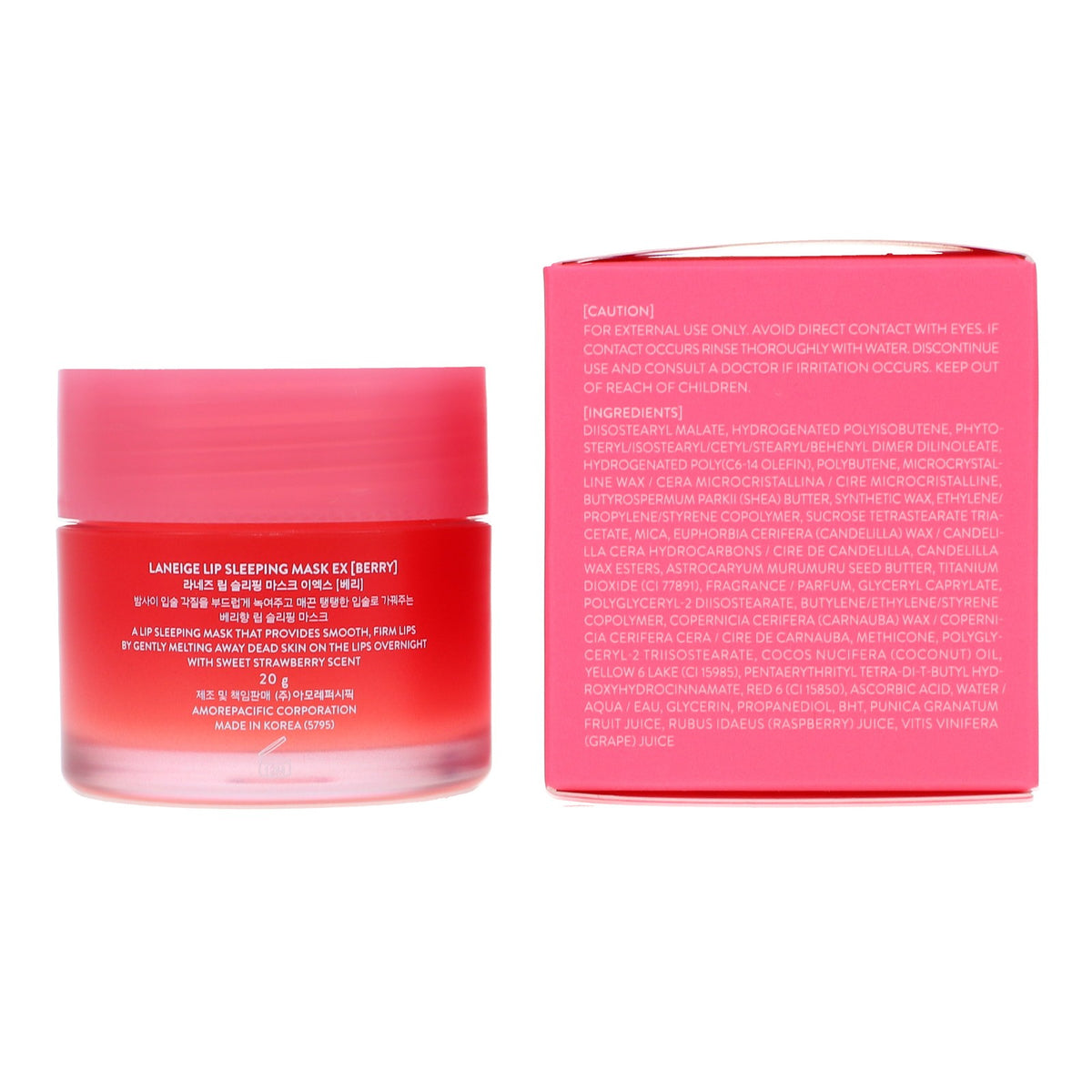 Lip Sleeping Mask with Berry Extract - Hydrating Lip Treatment 0.7 oz