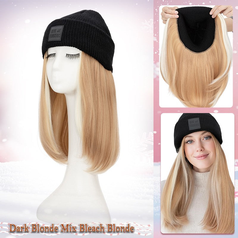 Adjustable Baseball Cap Wig with Hair Piece - Short Long Synthetic Hair