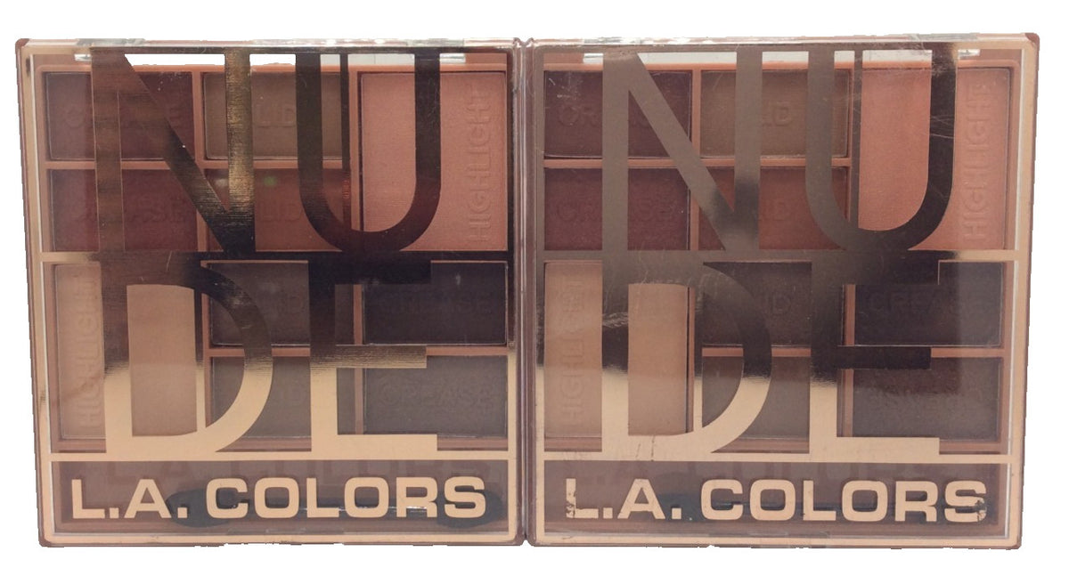 Eyeshadow Palette Set - Nude Color Block Makeup, 2 Pack