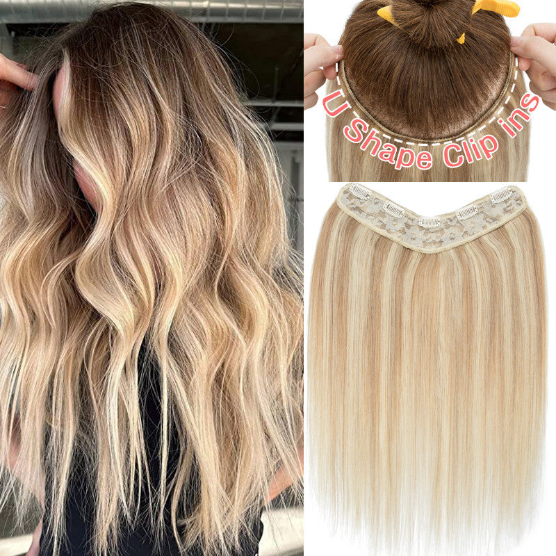 Full Head Clip-In Human Hair Extensions Thick Weft 100g - Multiple Colors & Lengths