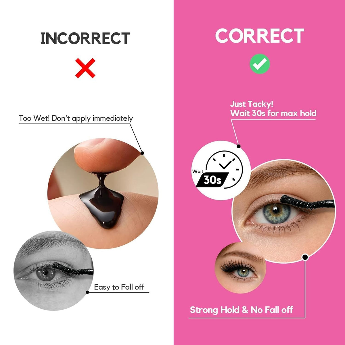 Waterproof Lash Cluster Bond & Seal Glue for Eyelash Extensions - 10m