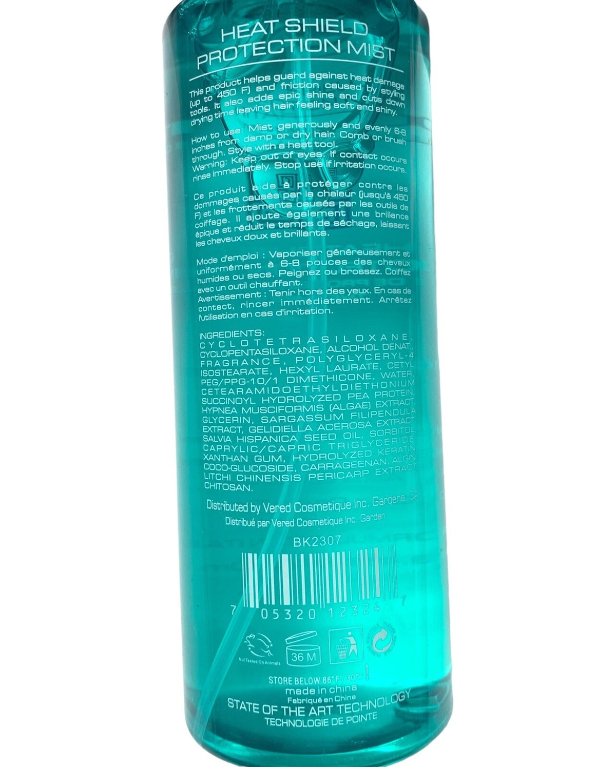 Heat Protection Hair Mist - Keratin Heat Shield Spray for Heat Damage 8.45oz