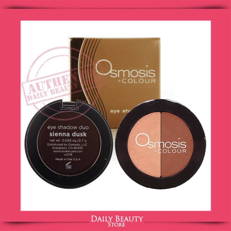 Mineral Eye Shadow Duo Sienna Dusk - Neutral Matte Makeup Palette