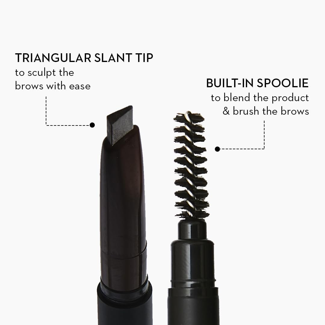 Eyebrow Pencil with Spoolie - Precise, Long-Lasting, Natural Finish