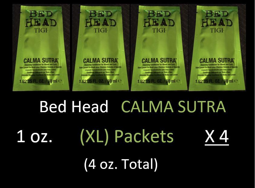 Calma Sutra Cleansing Conditioner - Moisturizing Sulfate-Free No Foam Hair Care 1 oz. Pack of 4
