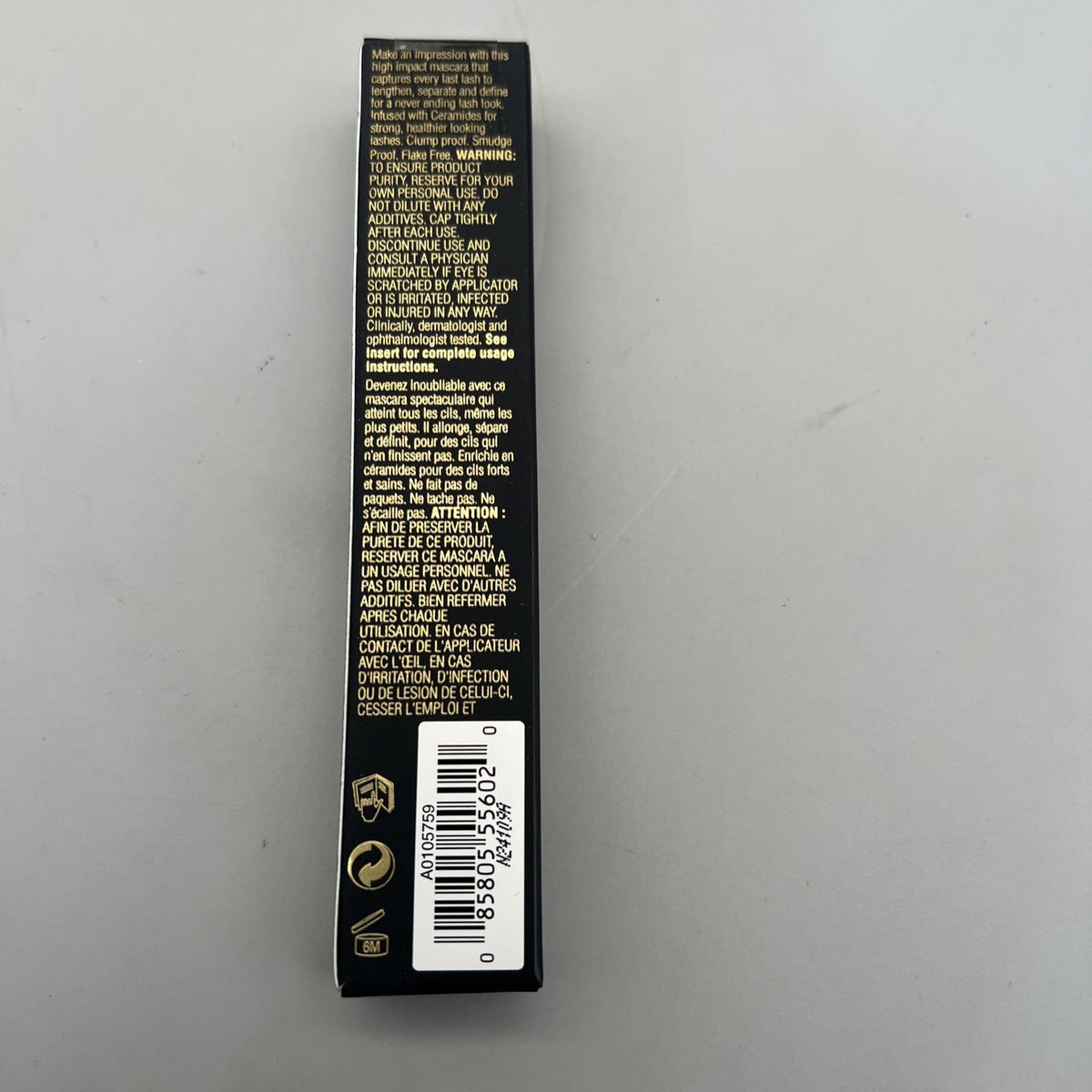 Lasting Black Mascara - 0.3oz Long-Lasting Eye Makeup