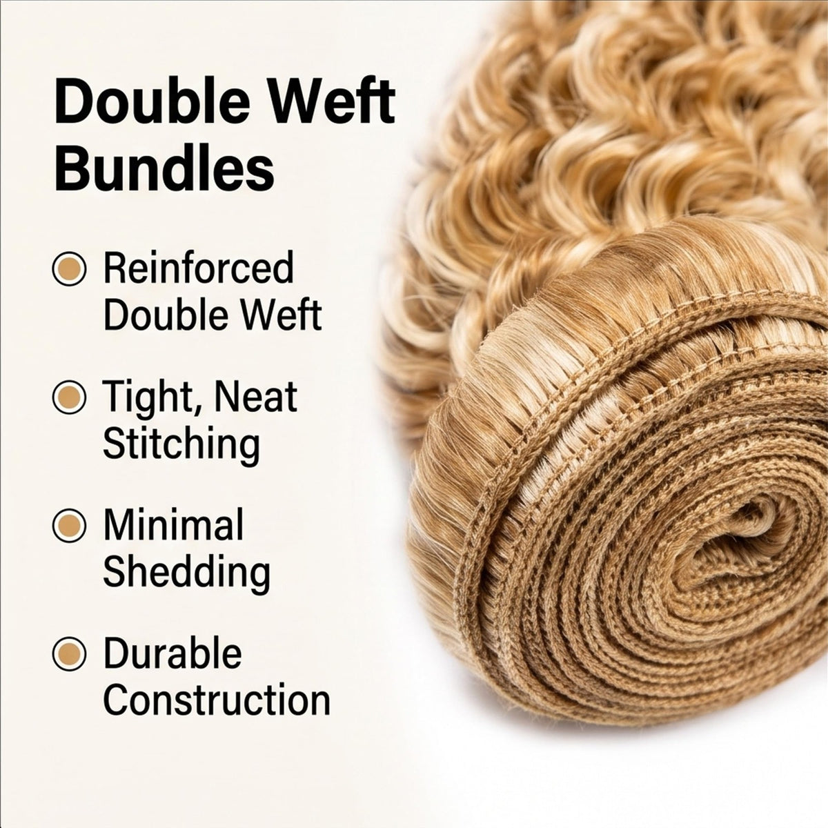 Highlight Blonde Hair Bundles 26-30 Inch Brazilian Human Hair Curly Wave