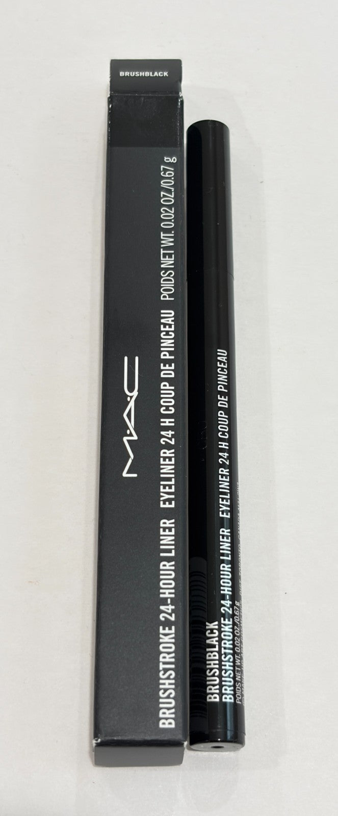MAC Brushstroke 24-Hour Eyeliner Brush Black 0.02 oz / 0.67 g NIB