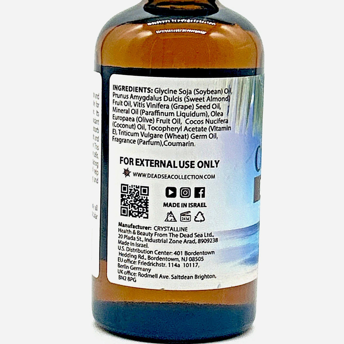 Coconut Body Oil with Dead Sea Minerals – 4 oz
