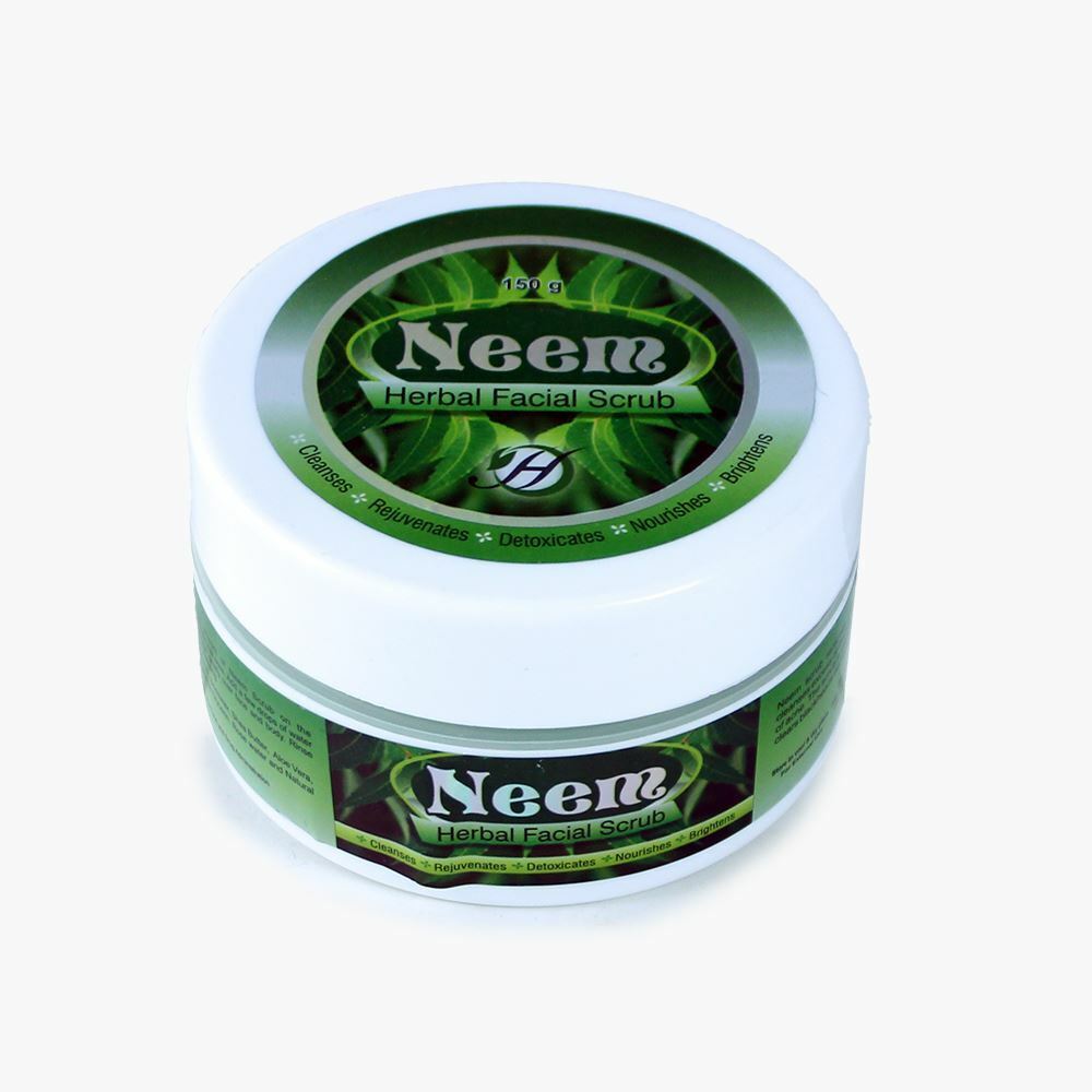 Neem Herbal Face Scrub | Unisex Exfoliant Natural Acne Treatment -