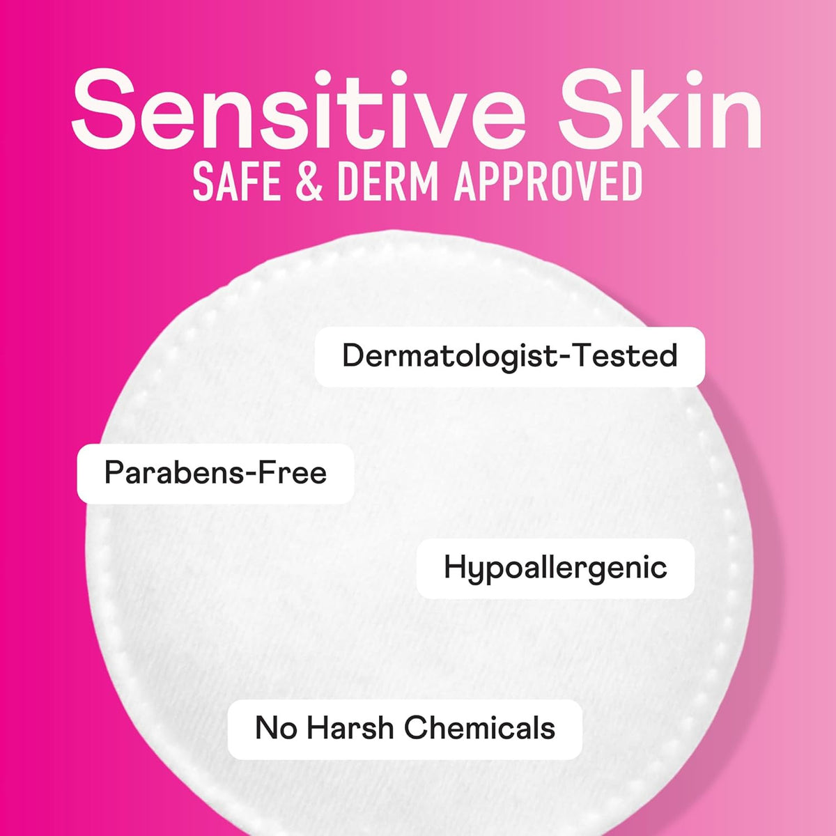 Cotton Rounds for Makeup Removal & Skincare - 100% Chlorine Free, Hypoallergenic, Pack of 300