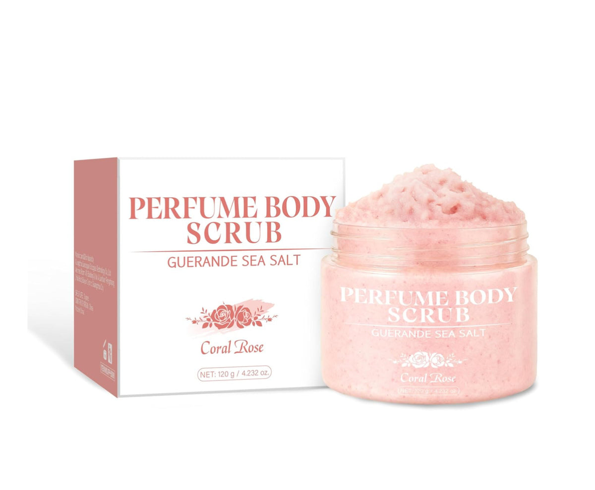 Aromatherapy Body Scrub with Guérande Sea Salt & Coral Rose