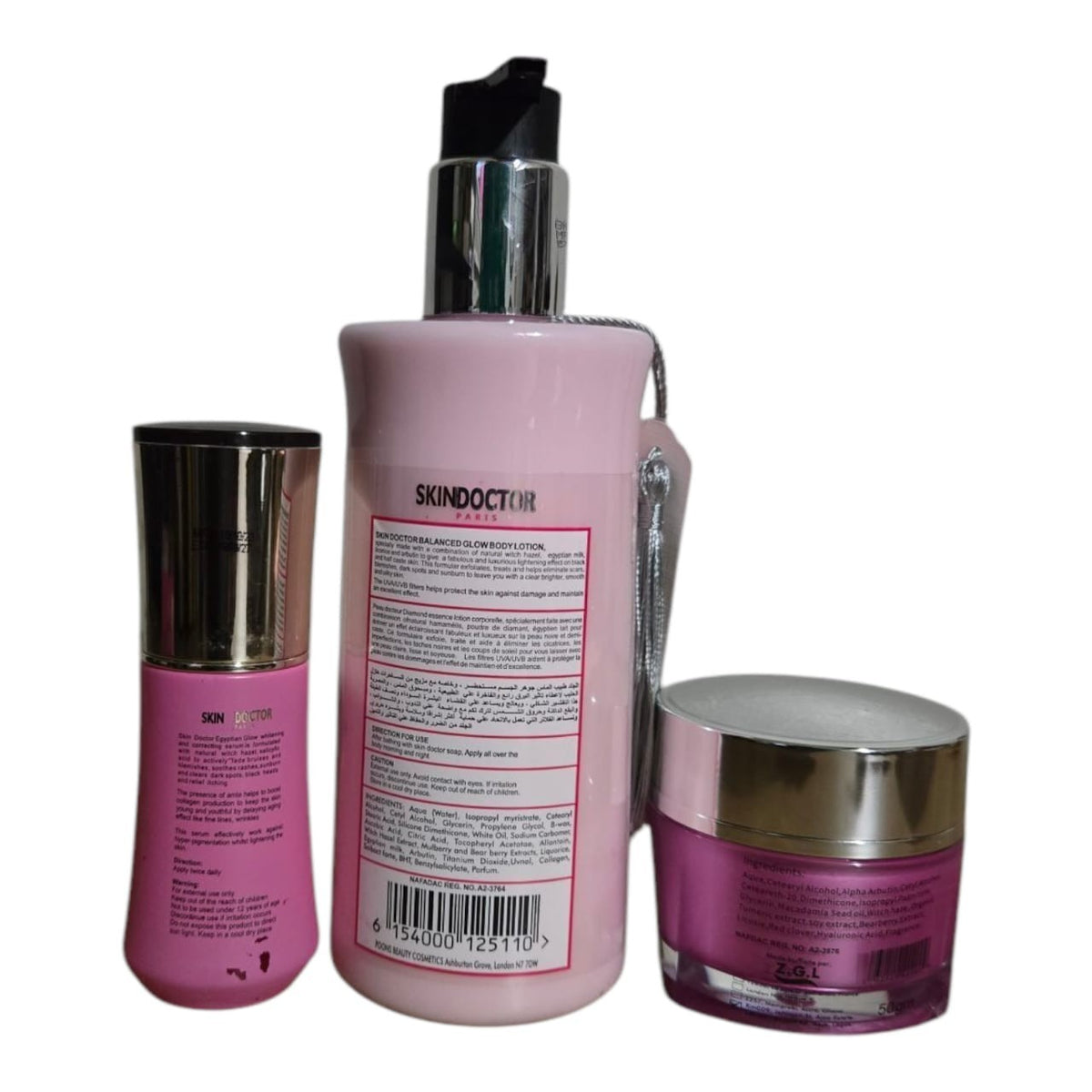 Egyptian Glow Vitamin C Brightening Lotion Serum & Cream Set