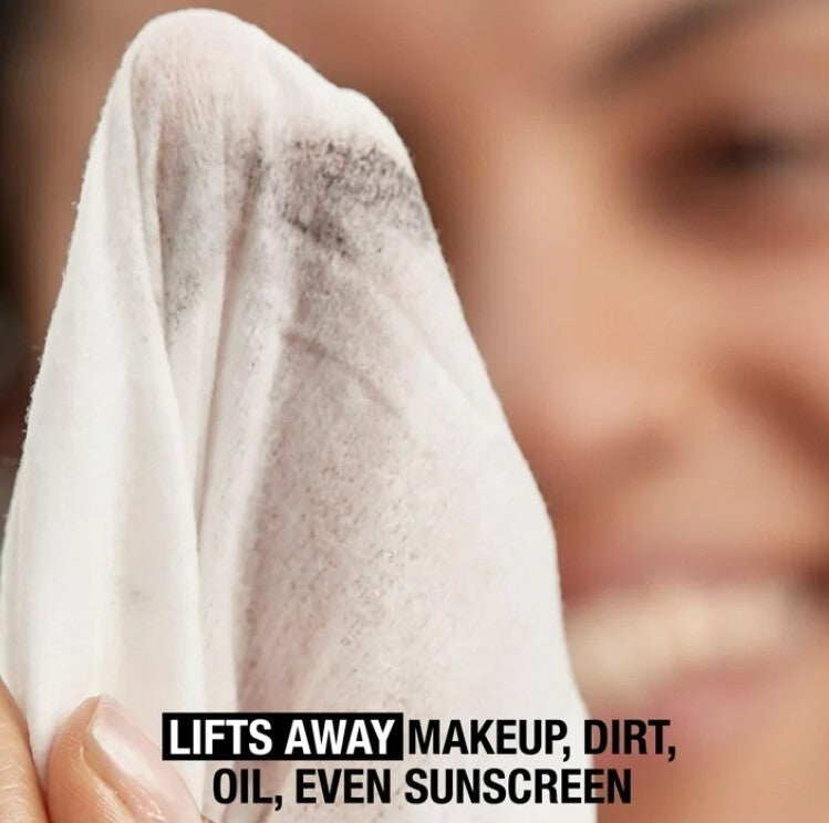 Makeup Remover Wipes Face Cleansing Towelettes Fragrance-Free 25 Count 2 Pack